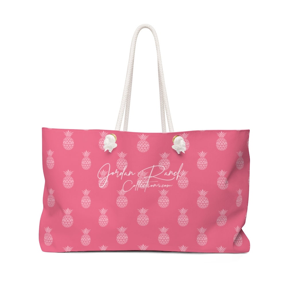 La Flamingo Pink IIA Weekender Bag With Rope Handles / Tote | Etsy