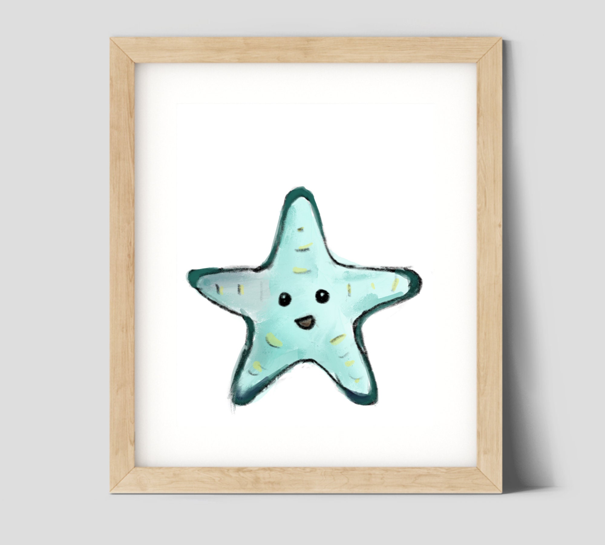 Kids Ocean Bathroom Decor Starfish Etsy