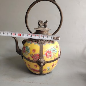 Sous-traitance chinoise dornements de pots en porcelaine de théière tibétaine Précieux pour la collection image 6