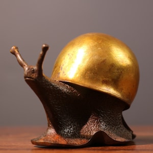 Chinese antiques hand carved pure copper gilt cattle statues,home desk decorations exquisite and rare worth collecting