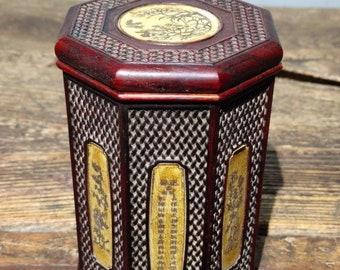 Chinese antique rosewood handmade carved flower patterns tea cans,storage cans,lid jar,exquisite and rare