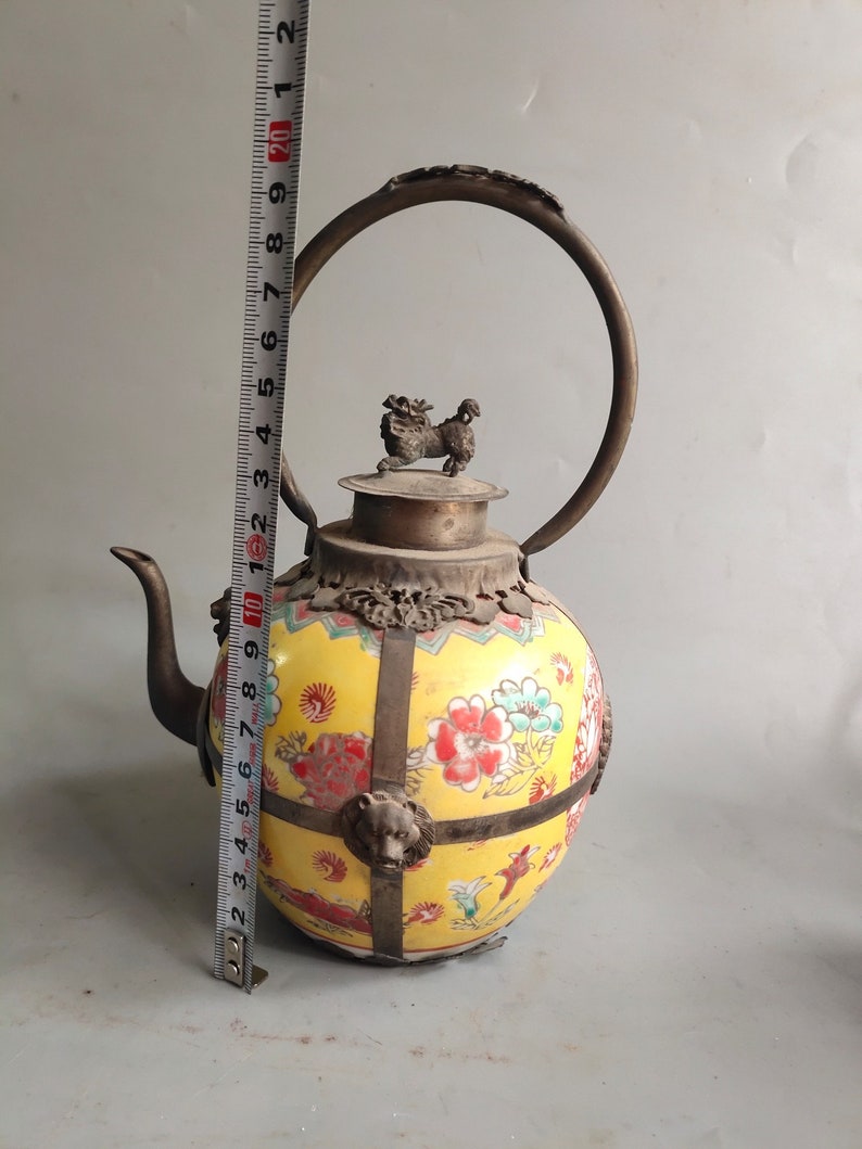 Sous-traitance chinoise dornements de pots en porcelaine de théière tibétaine Précieux pour la collection image 4
