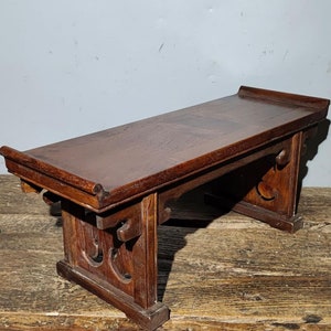 Chinese antique pure hand-carved rosewood tea table, exquisite and unique, worthy of collection and use