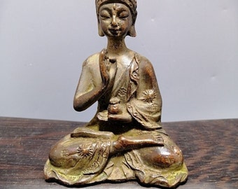 Collectionnez de petits ornements de Bouddha en bronze pur et des statues de Bouddha en bronze