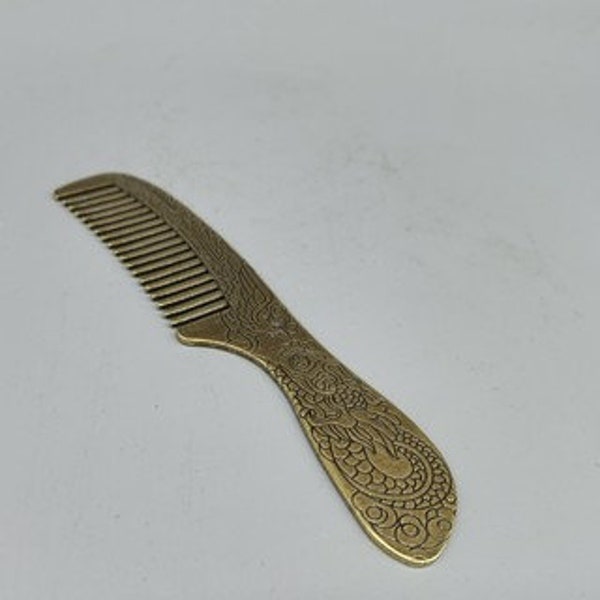 Collection Hand carved pure copper exquisite pattern Comb Wedding comb