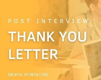 Carta de agradecimiento posterior a la entrevista, nota posterior a la entrevista, carta de entrevista, correo electrónico de agradecimiento de la entrevista