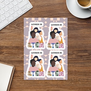 Vrouwen in STEM Stickervel