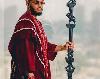 Royal African Menswear, Custom Made Groom Suit, Nigerian Wedding Outfit
