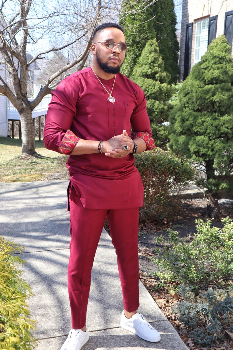 Best of African men outfits 2021,African men cultural outfits ,African traditional clothes,Mens kaftan,special occasion suit, African suits image 3