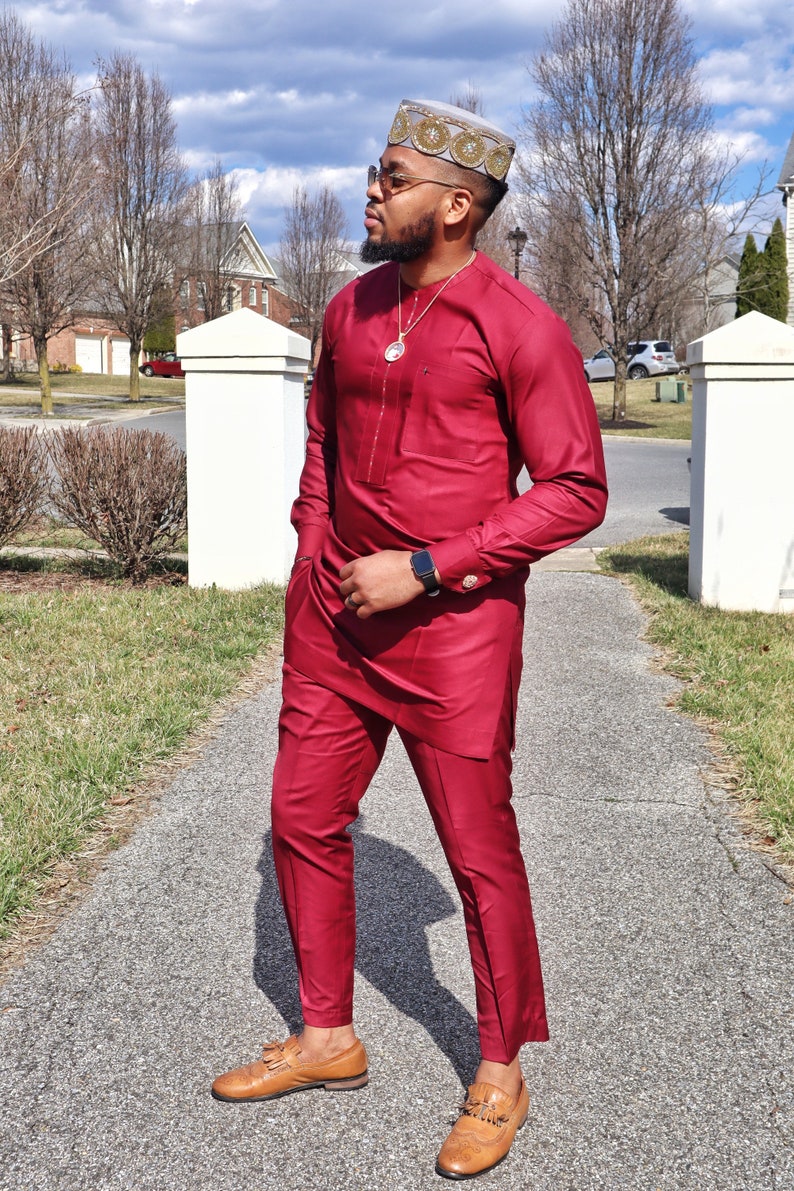 Best of African men outfits 2021,African men cultural outfits ,African traditional clothes,Mens kaftan,special occasion suit, African suits image 2