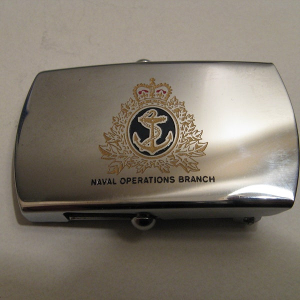 Navel Operations Branch Navy Zippo Belt Buckle - Made in the US