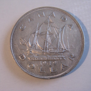 Collectible 1949 Canada Silver Dollar