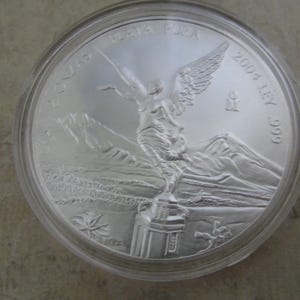 Collectible 2004 2 oz Silver Mexican Libertad .999 Silver Round