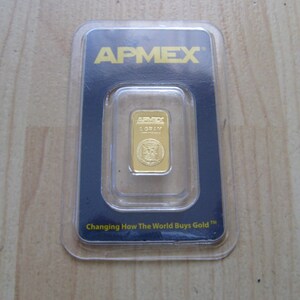 Collectible 1 gram 1g APMEX 999.9 Gold Bar - Sealed