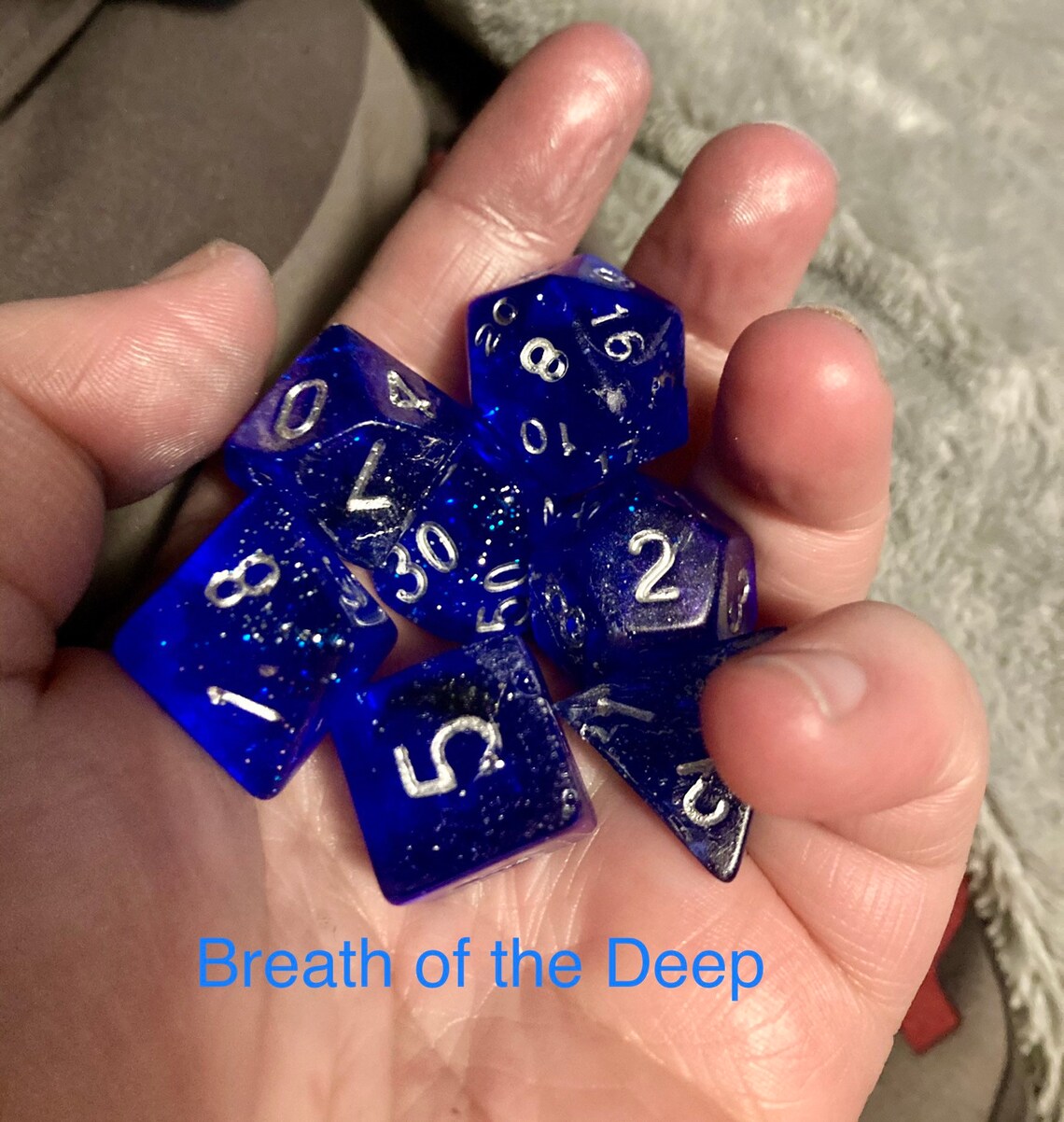 CUSTOM DnD dice commission order polyhedral 7 dice set Etsy