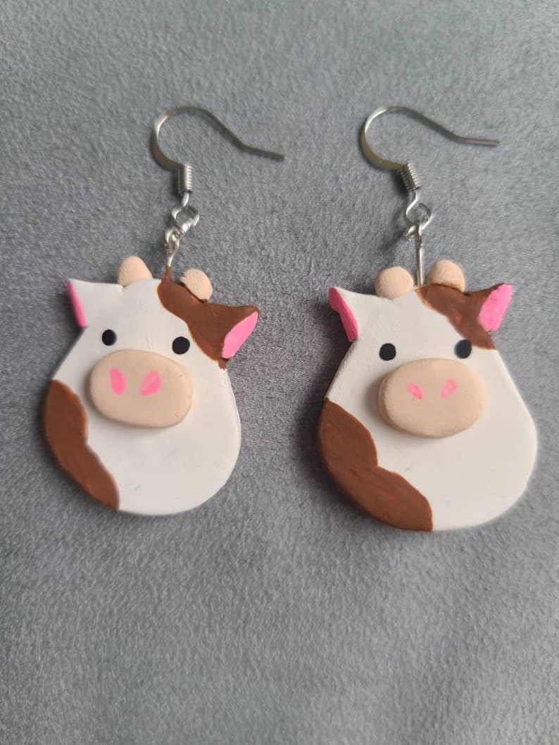 Ronnie the Cow Squish Earrings