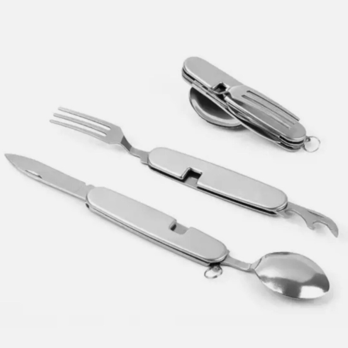 Camping Eating Utensil Set Folding Travel Fork/Spoon/Knife Etsy