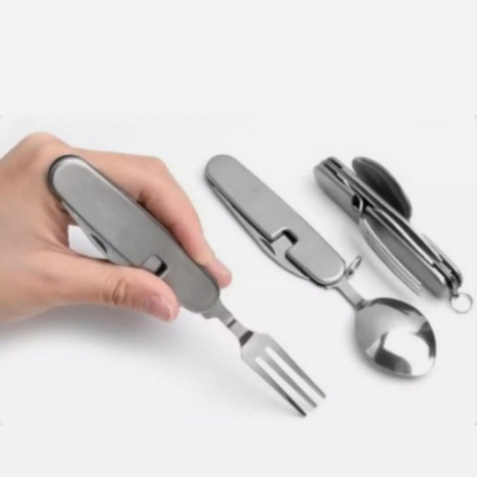 Camping Eating Utensil Set Folding Travel Fork/Spoon/Knife Etsy