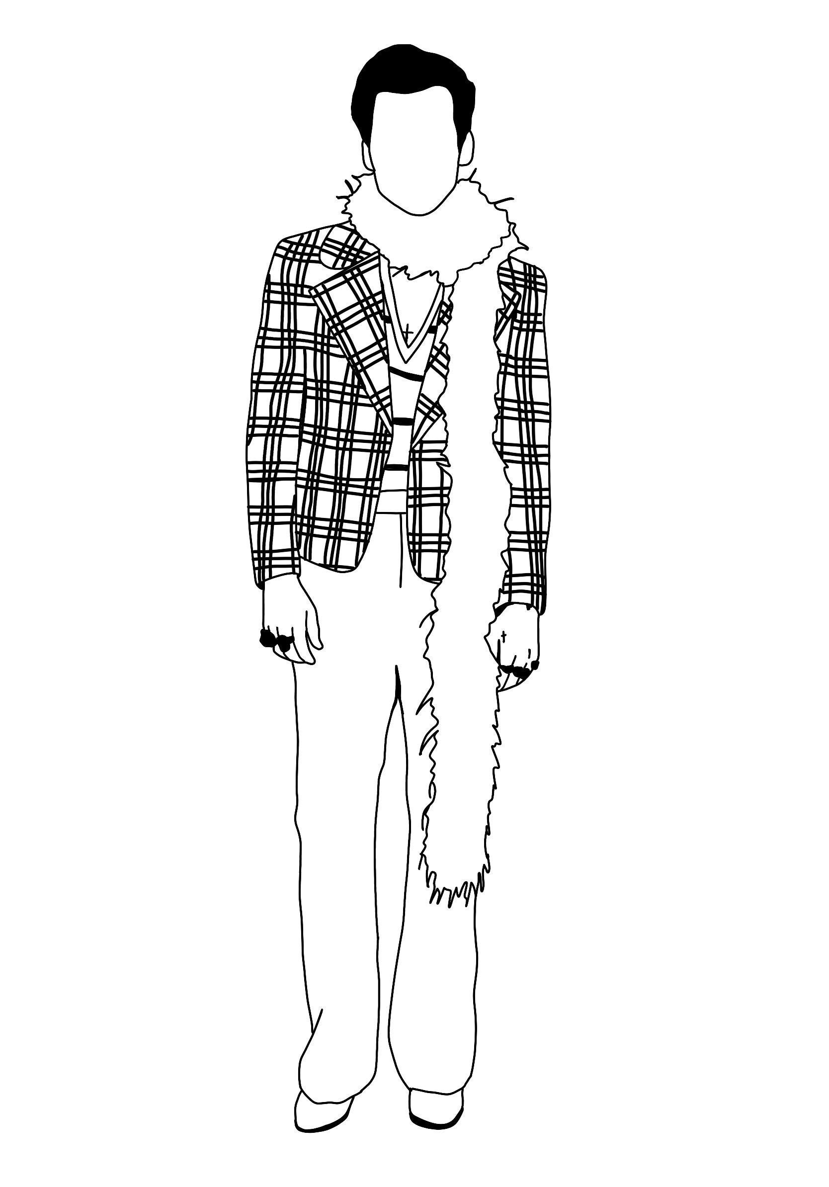 Grammys Harry/Harry Styles Outline/Harry Styles | Etsy
