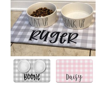 personalized dog mats