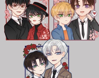Shojou BL Keychains