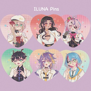 ILUNA Holographic NIJI Pins