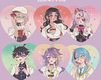 ILUNA Holographic NIJI Pins