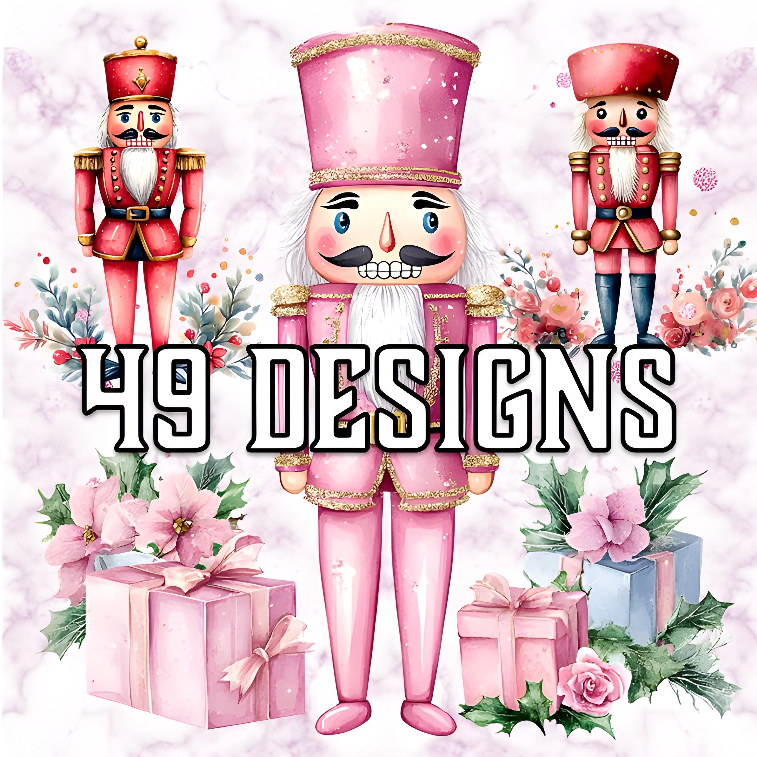 Watercolor Pink Nutcracker Clipart Bundle: Holiday PNG Files ...