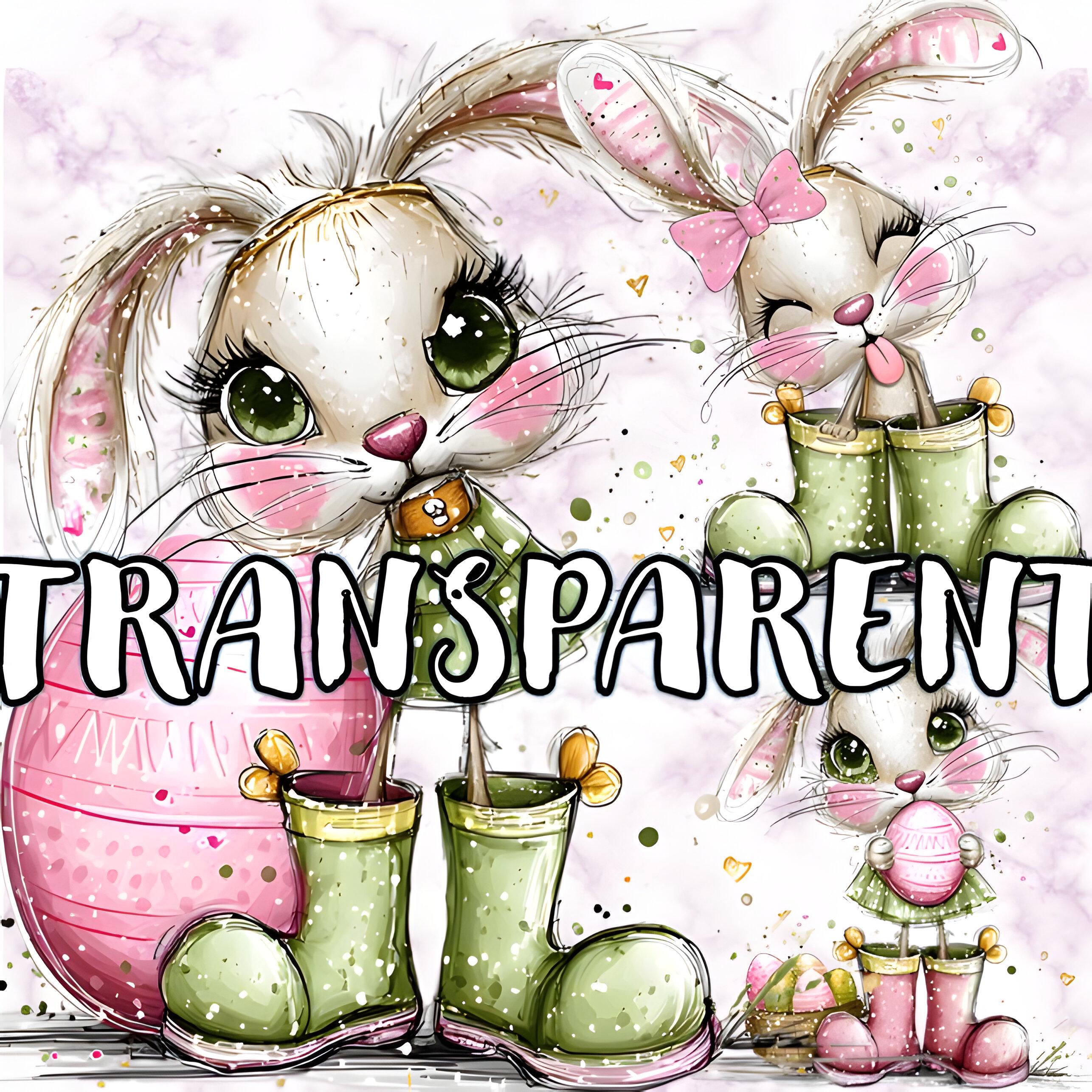 Watercolor Bunny Clipart Set – Easter Spring PNG Bundle (59 Files) - Etsy