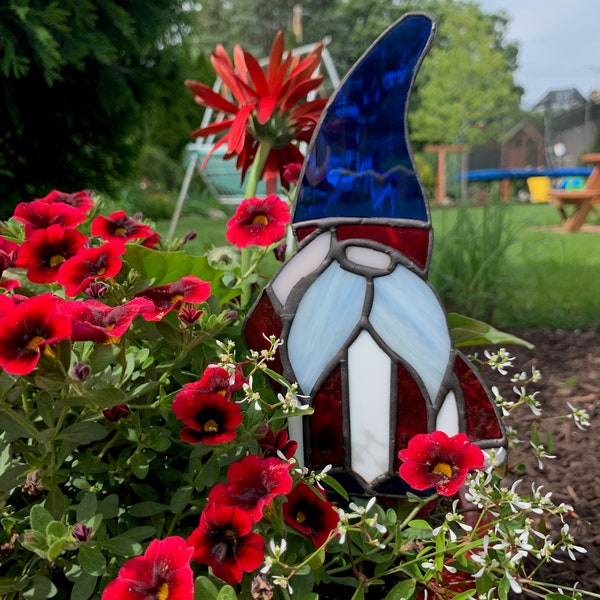 Stained Glass Gnome Etsy