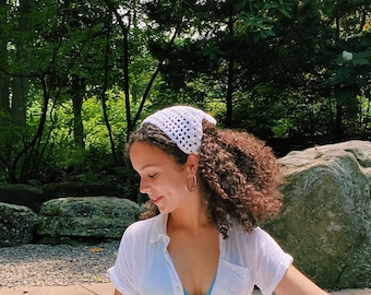 Boho Crochet Bandana