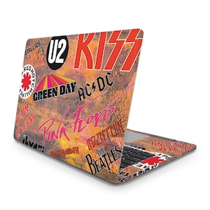 Rock&#39;n Roll Laptop Skin, Premium Laptop Decal, Protective Laptop Skin, Laptop Case Skin, Unique Laptop Film Cover, Macbook/Asus/Dell Skin