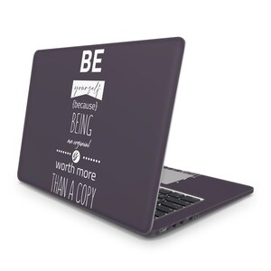 Be Yourself Laptop Skins Universal Laptop Decal Full Coverage Laptop Sticker Premium Laptop Skin Protect Oracal Vinyl MacBook Sticker Motive