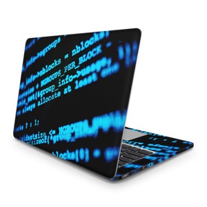 Hacking Codes Laptop Skins Universal Laptop Decal Full Coverage Laptop Sticker Premium Laptop Skin Protect Oracal Vinyl MacBook Sticker Pc