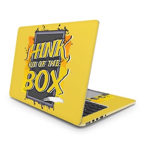 Myśl nieszablonowo Skórki na laptopa Uniwersalna naklejka na laptopa Pełne pokrycie Naklejka na laptopa Premium Laptop Skin Protect Oracal Vinyl MacBook Hp 15