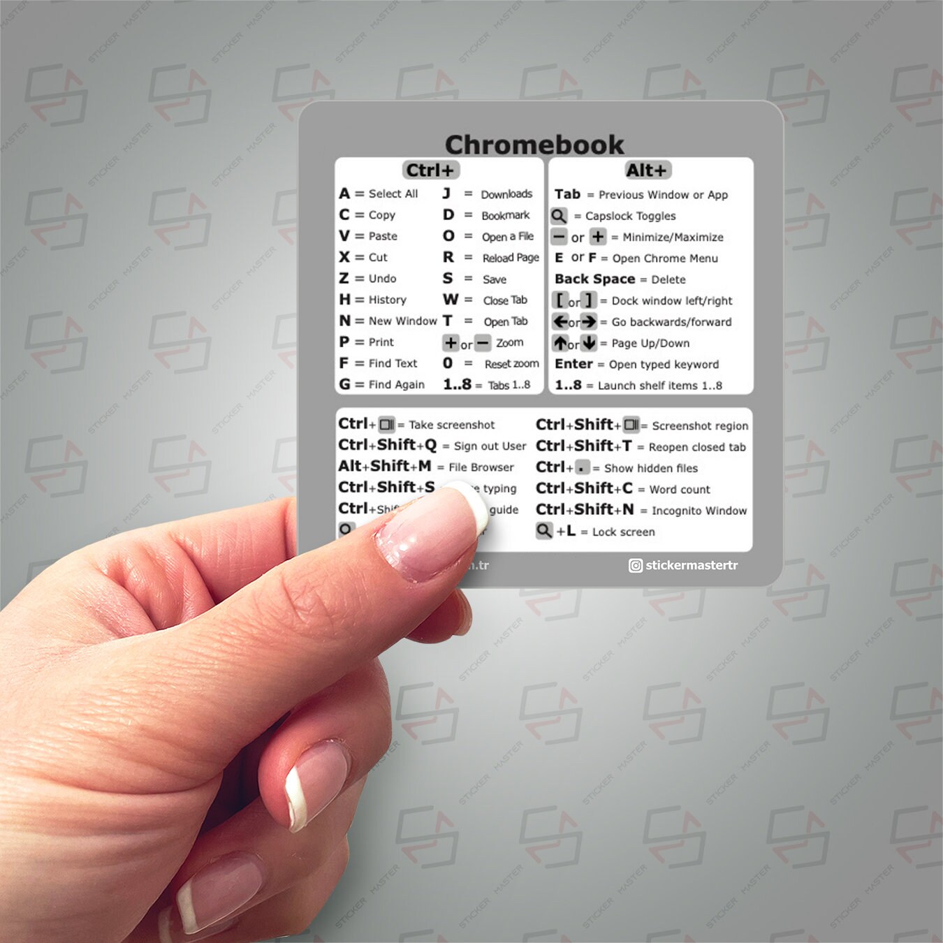 Sticker Master Word Excel Reference Keyboard Shortcut Sticker - Clear ...