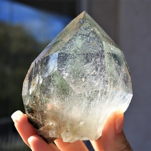 SUPER RARE Yellow Amphibole Freeform with Vibrant Garden Quartz | Angel Phantom Quartz | Amphibole Quartz | Inclusion Quartz | Rare Crystals