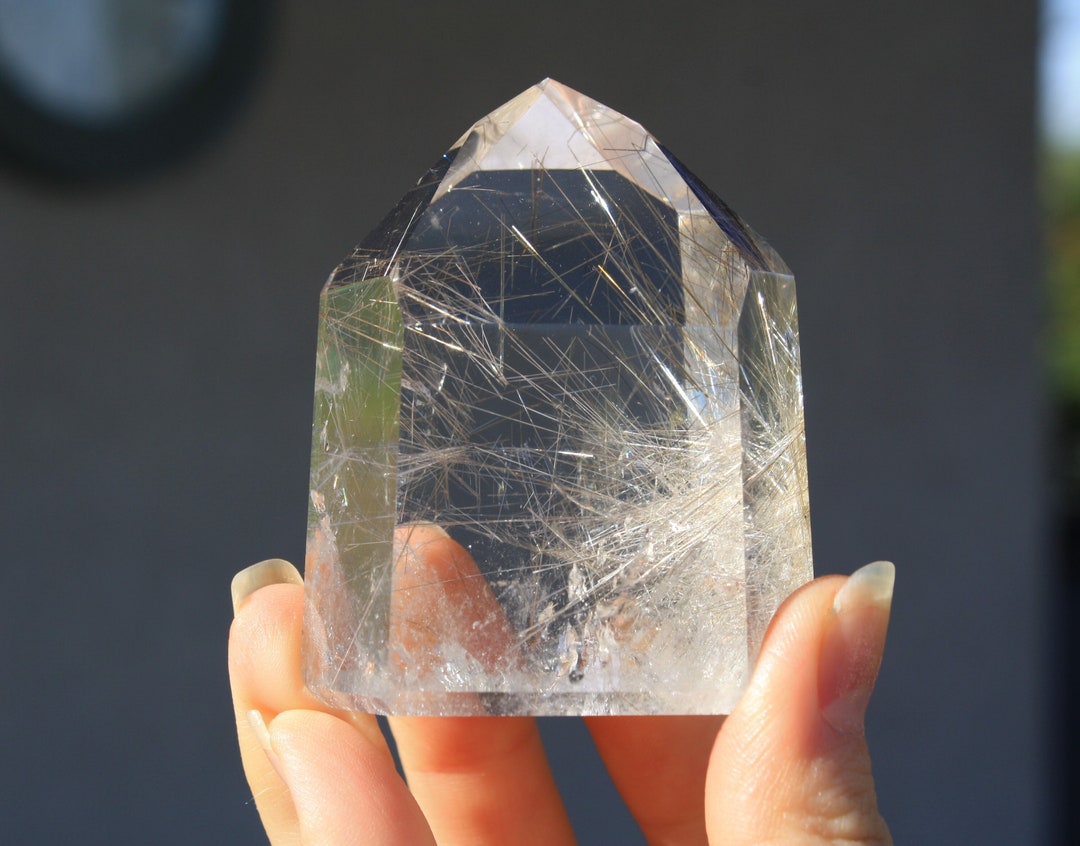 High-grade Rutile Towers From Brazil | Golden Rutile | Silver Rutile ...