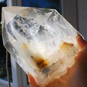 RARE 5.9Lb Amphibole Tower with Self-healed Bottom | Blue and Yellow Amphibole | MASTER HEALER | Amphibole Quartz | Healing Crystal