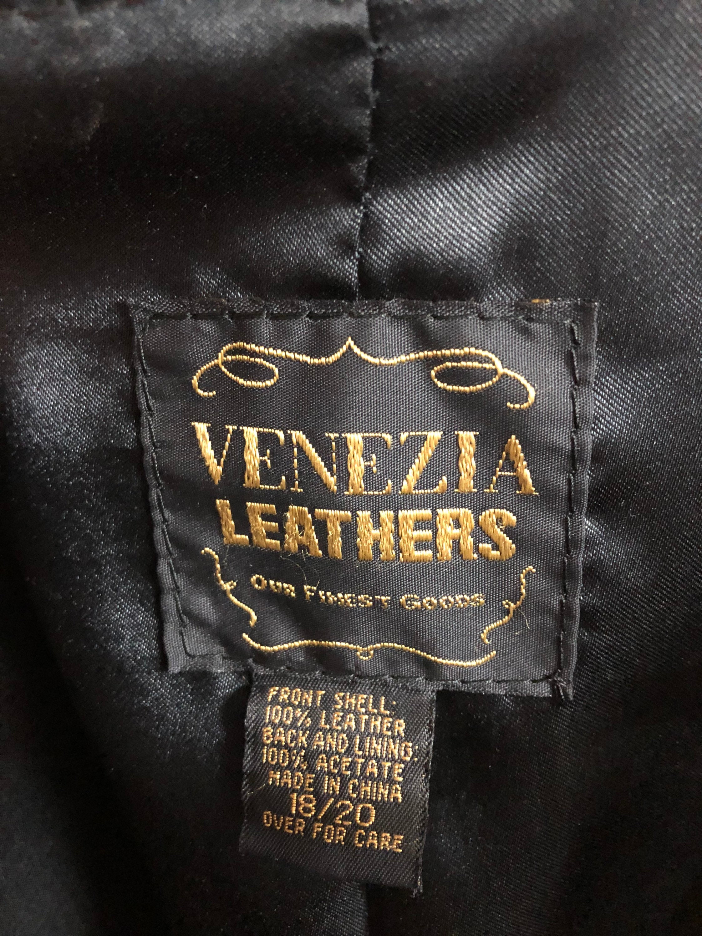 Venezia Leather Womens Vest Size 18/20 Very Good Condition | Etsy