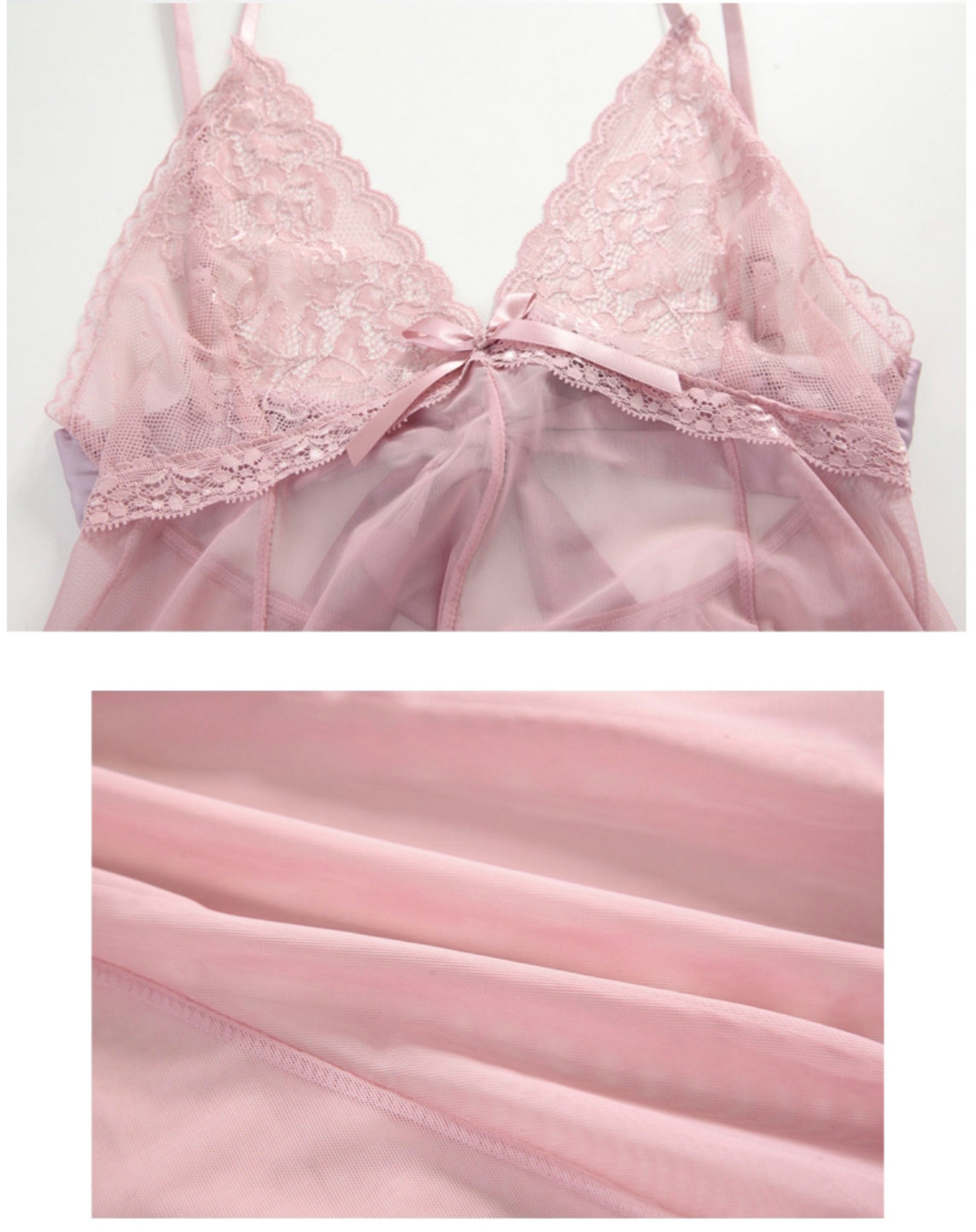 Women Backless Sexy Mesh Nightgown Lingerie Nightgown Lingerie Etsy UK