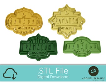 Ramadan Collection 1, Cookie Cutter - STL FILE