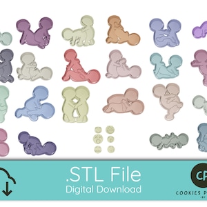 Puede incluir: Una descarga digital de 20 archivos STL para impresión 3D. Los archivos representan diferentes parejas en diferentes poses. Los diseños están en una variedad de colores pastel.