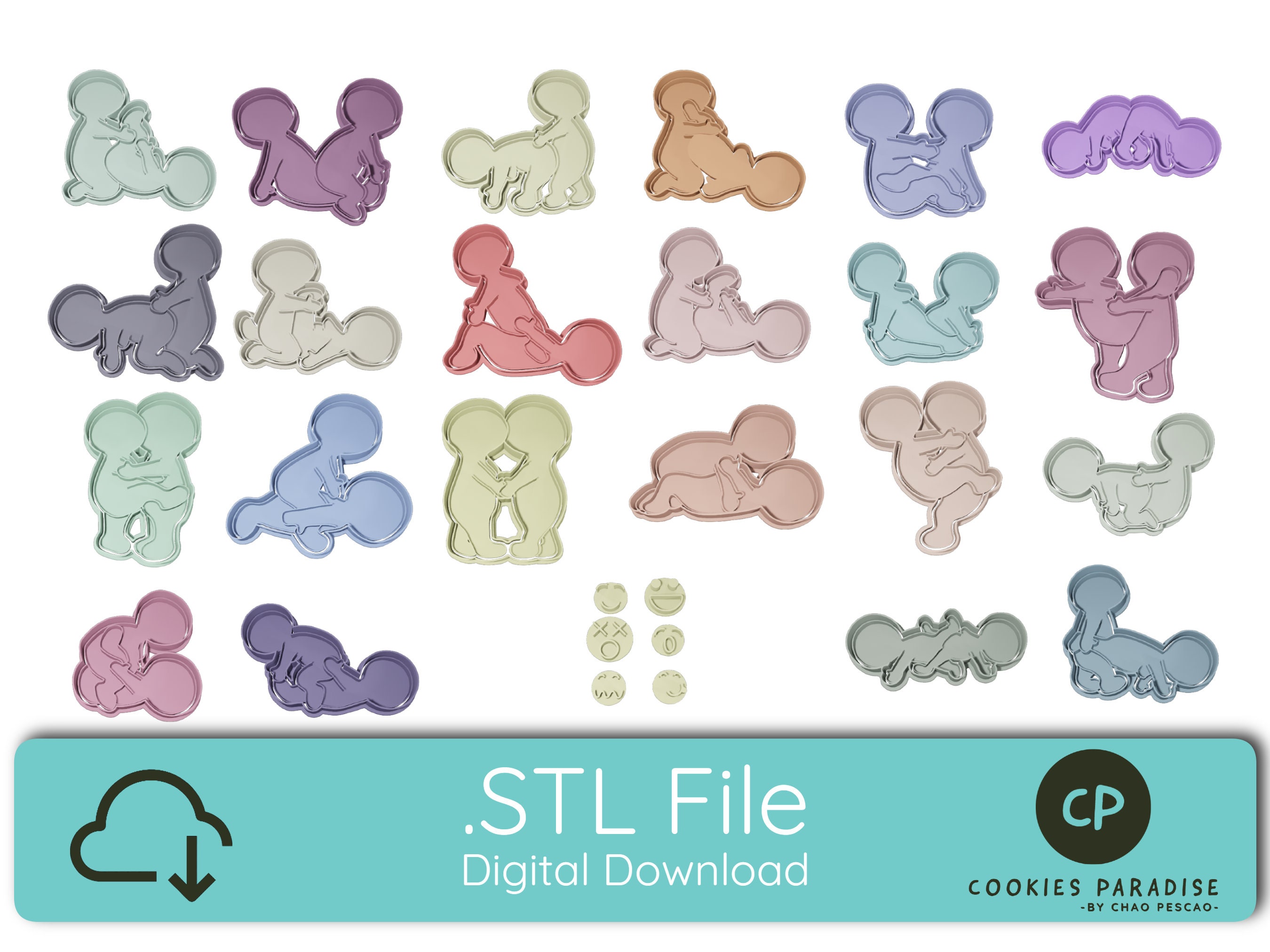 Cookie Sutra Collection 23 Cookie Cutter STL - Etsy