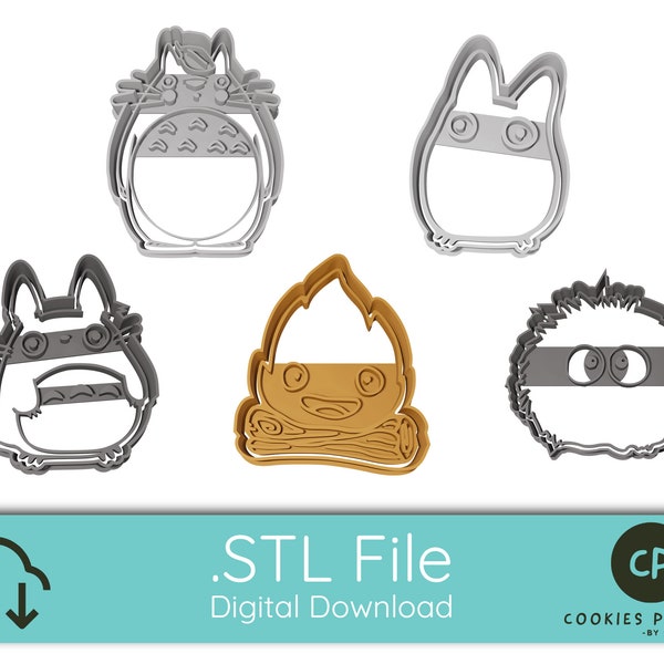 Anime Theme Collection, Cookie Cutter - STL FILE