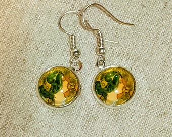 Art Nouveau earrings