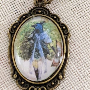 Peacock costume pendant