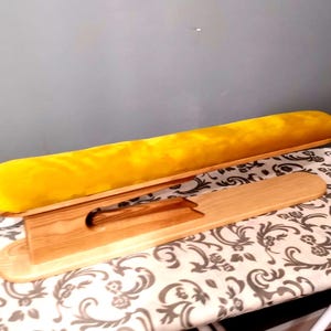 Wooden Sleeve Board: Tailor&#39;s Pressing Tool with Velour