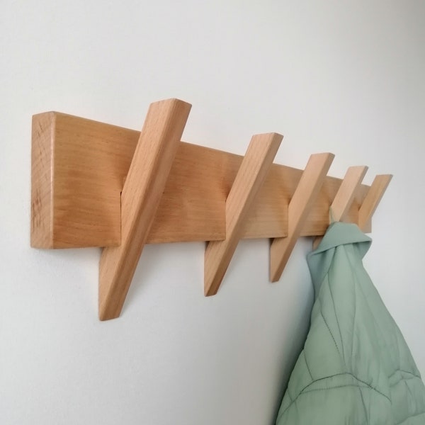 Porte-manteau mural/Porte-manteau en bois/Porte-manteau moderne.