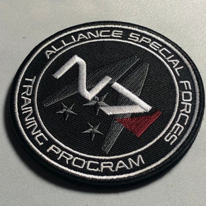 N7 Alliance Special Forces Mass Patch Morale Prop for Cosplay N-School, The Villa Tactical Army, Andromeda Artificial Training Cosplay